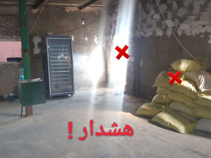 مکان نامناسب دستگاه جوجه کشی